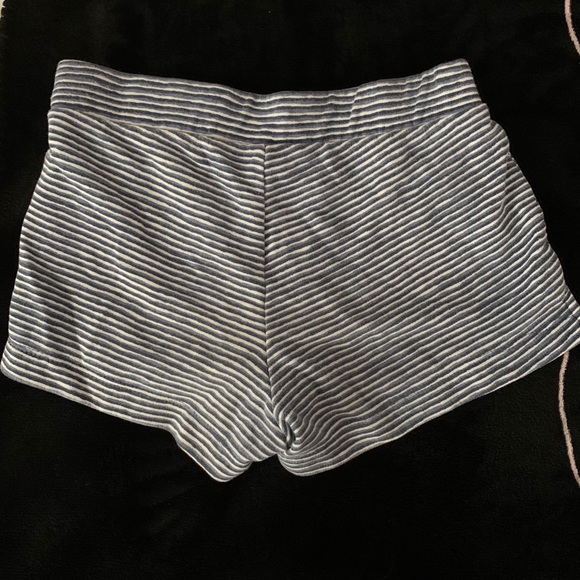 Girls White and Navy Striped Shorts - Picture 2 of 2